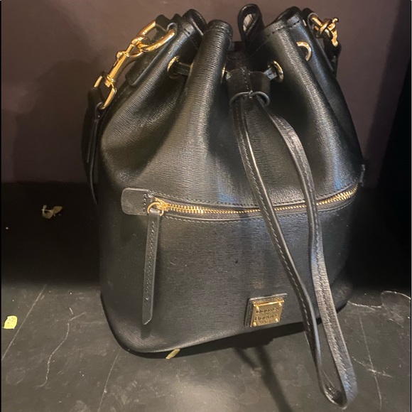 dooney saffiano drawstring